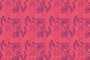 Fototapeta premium Elegant traditional Indian seamless pattern featuring ornate linework and regal gold accents, perfect for luxury weddings, cultural events, and festive décor.