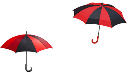 Obraz premium Colorful umbrellas on a white background