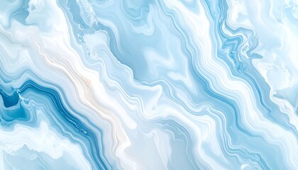 光沢感のあるブルーマーブル背景 - 高解像度抽象テクスチャ