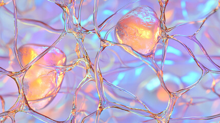 Translucent organic textures in soft pastel colors