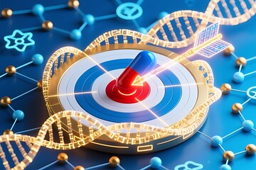 Targeted Drug Capsule Hitting Bullseye Inside DNA Helix and Molecular Structure