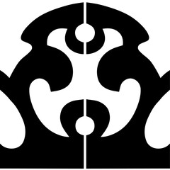 black vector illustration framing design