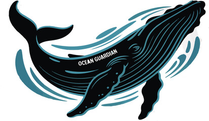 whale shark vector illustration