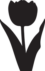 Vibrant blooming flower vector graphic with graceful petals and lush green foliage for spring designs