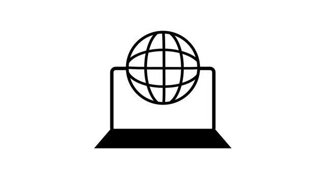 Portrays a laptop releasing global digital connections that symbolize unified worldwide communication enabling seamless interaction across modern networks today.