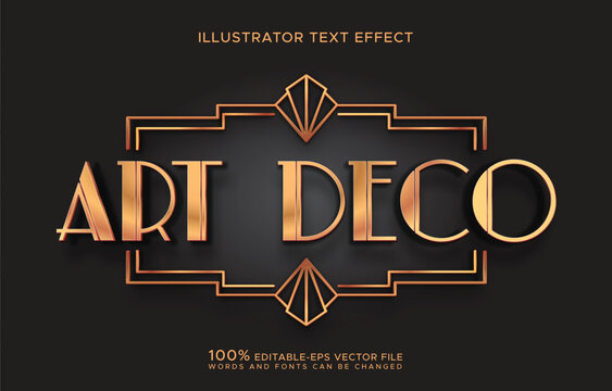 old frame art deco style editable text	
