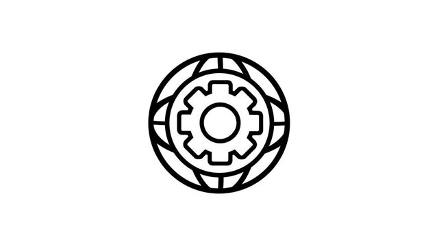 Illustrates a stylized digital gear representing advanced engineering concepts shaping modern interconnected systems supporting evolving global technological development today.