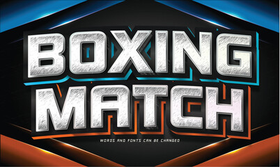 boxing match text 
