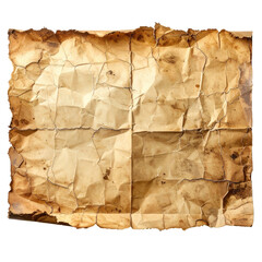 Burned paper texture. Crumpled, aged, and distressed. Background image