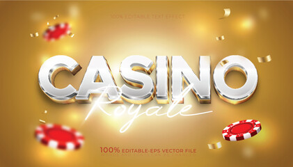 casino royale editable text effect	
