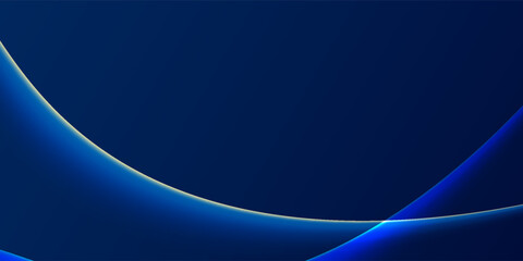 Modern blue background design with luxury gold color abstract