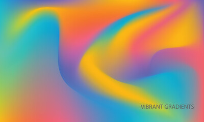 Abstract liquid colorfull gradient background