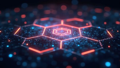 Futuristic Interstellar Design Of Illuminated Abstract Interfaces