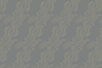 Oversized paisleys blended with soft vines and floral outlines in an earthy, expressive flow ideal for luxury textiles, wallpaper, packaging, cultural projects.