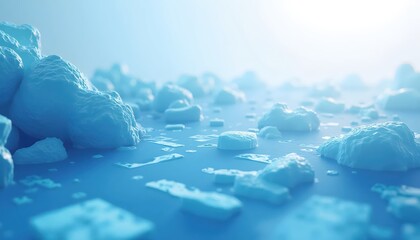 Aqua Gradient Composition Mixing Waves And Abstract Shapes