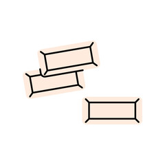 Whitening gum for bright tooth, fresh breath and clean enamel dental care