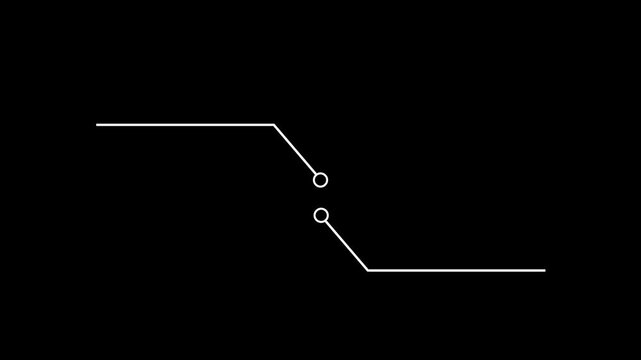 communication and technology arrow with lines and dots. Web concept and Connection.