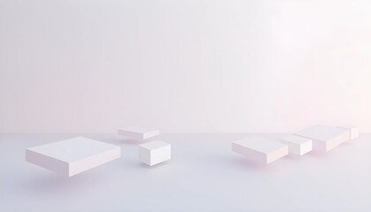 Dreamlike Abstract Layout Of Gentle Shapes In Motion