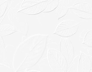 embossed image of leaves 