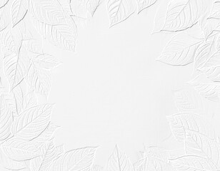 embossed image of leaves