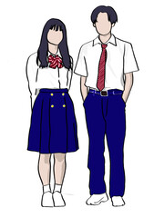 illustration people cartoon school vector