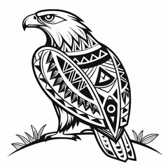  Strong Cultural Motif Symmetrical Lone Mountain Tribal Art