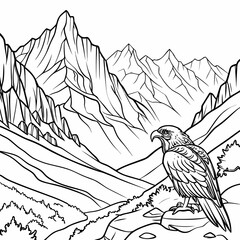  Extremely Detailed Sharp Peaks Realistic Mountain Range Art