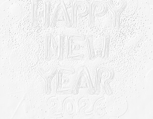 embossed image of happy new year 