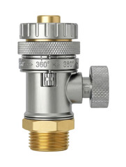 Metal industrial valve part isolated cutout PNG