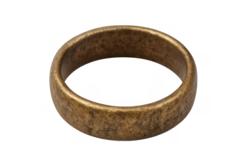 Vintage bronze wedding band or simple antique metal ring for commitment symbolizing love and eternal connection