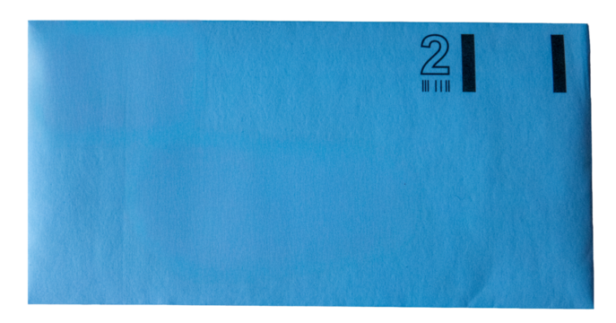 Prepaid paper envelope