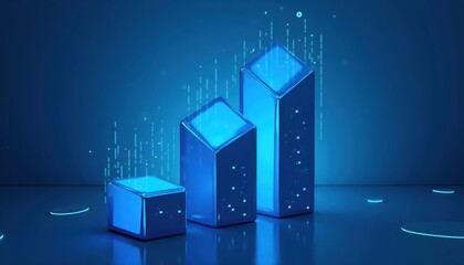 Corporate Tech Geometry Symbolizing Digital Innovation And Connectivity