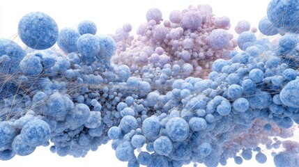 Visualizing cluster nodes as art within a cyber grid backdrop in an abstract