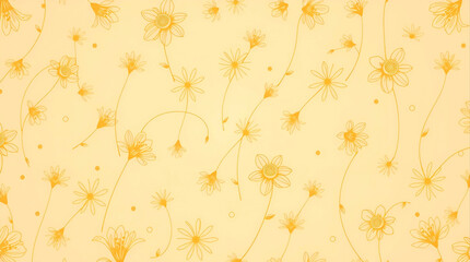 Grunge floral autumn background with leaves and vintage decorative patterns