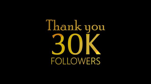 Thank you 30K followers