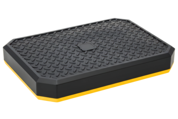 Adjustable aerobic step platform for fitness workout gym equipment on isolated background