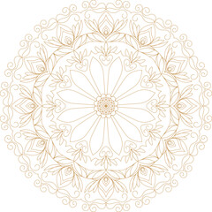 Mandala ornament henna logo design icon symbol ornate decorative illustration simple minimalist