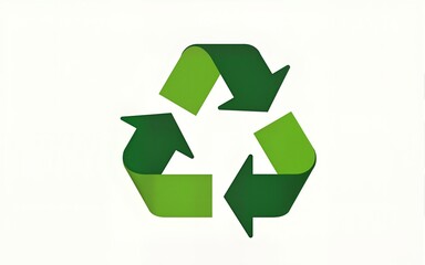 Obraz premium Recycle clothing symbol. Green recycle symbol with T-shirt and jeans. Sustainable lifestyle and eco friendly manufacturing. Zero waste concept. Clothing bank. Vector illustration, flat style, clip art