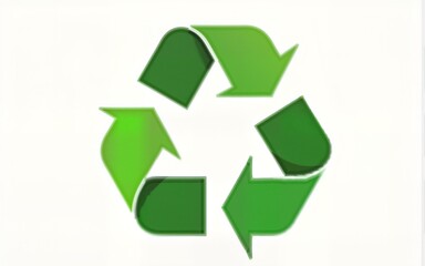 Obraz premium Recycle clothing symbol. Green recycle symbol with T-shirt and jeans. Sustainable lifestyle and eco friendly manufacturing. Zero waste concept. Clothing bank. Vector illustration, flat style, clip art