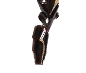 Film strip on transparent background