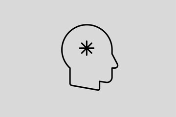 idea illustration in line style design. Vector illustration.	