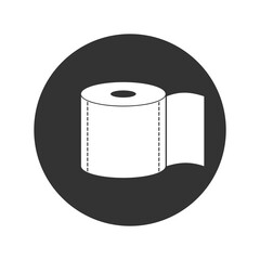 Toilet paper icon isolated on transparent background