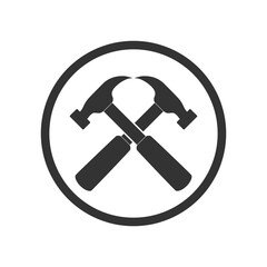 Tool circle icon isolated on transparent background