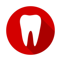 Tooth long icon isolated on transparent background