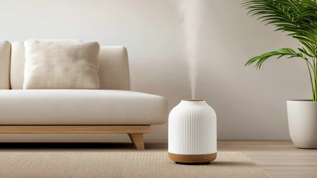 Cozy diffuser aroma diffuser humidifier living room sofa cushion minimalist diffuser releasing mist