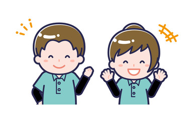 児童支援員／2人組／男女 02