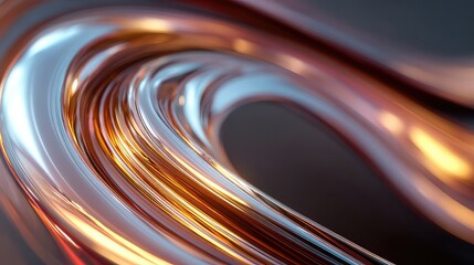 Experience the stunning interplay of light and metal with this dynamic abstract design, perfect for adding a modern, sophisticated touch to any project or campaign