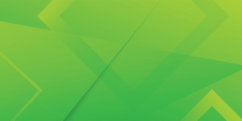 Obraz premium Green and yellow abstract geometric elegant background. Dynamic shapes composition. Vector illustration