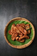 Fried banana fritters,thai fried banana