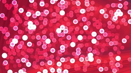 Red backdrop with glowing pink circles, ideal for presentations, website backgrounds, event invitations, or modern graphic design projects.